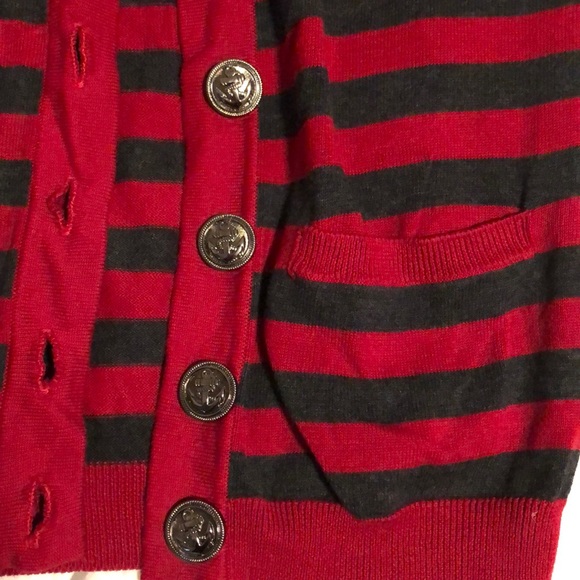 Button up stripped cardigan - Picture 2 of 2